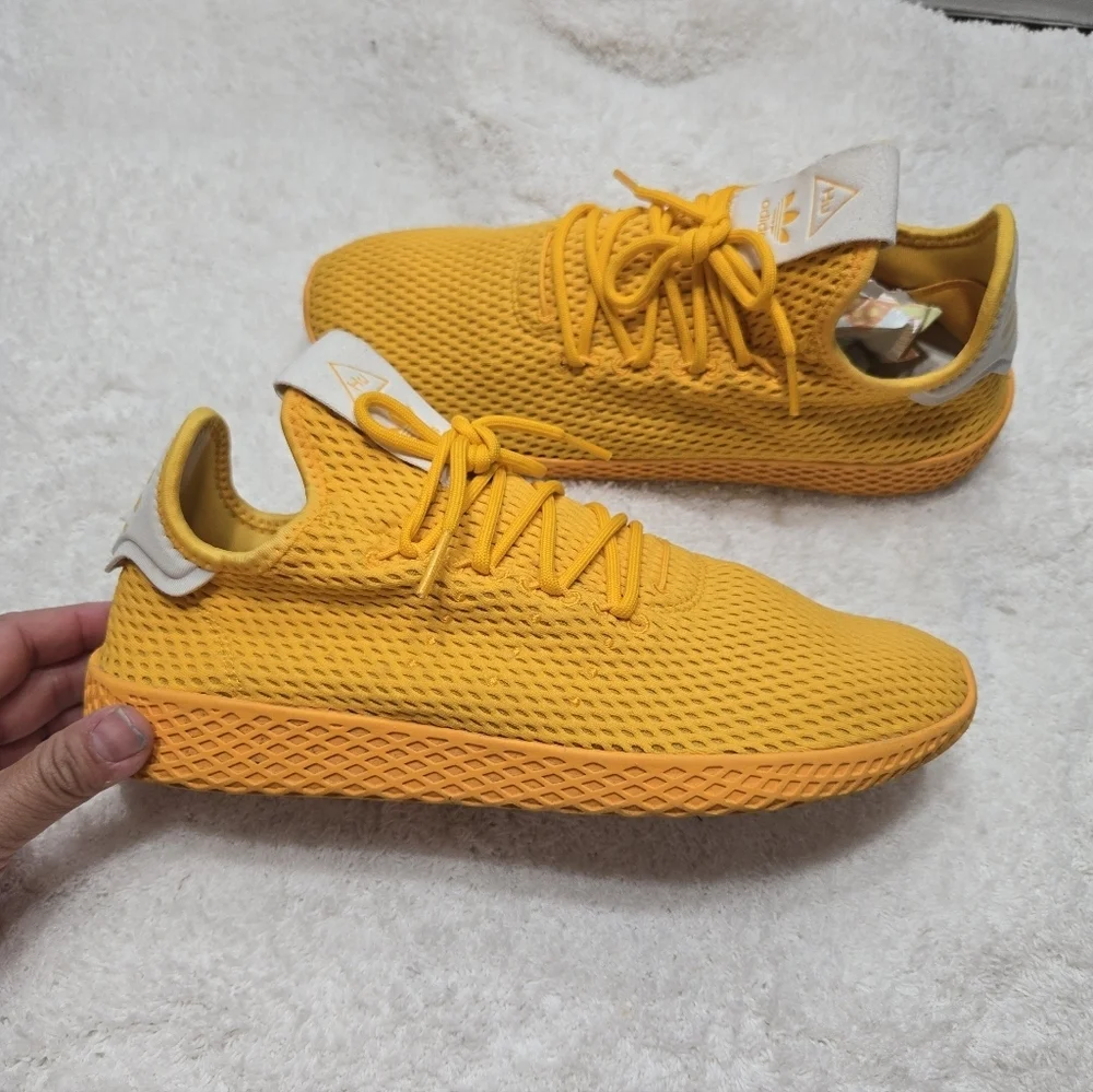 Adidas OriginalsMen's X Pharrell Williams Tennis Hu Sneakers In Yellow